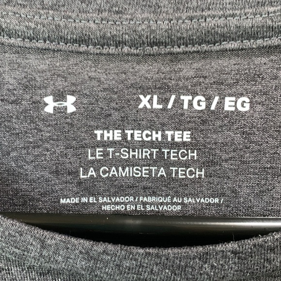 Under Armour Dark Grey Tech Tee (Dri-Fit) Adult XL - Picture 3 of 4